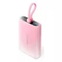 Powerbank Vention 10000mAh (USB-C, Lightning, USB-A) 22,5W LED-indicator roze