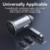 Vention FFBH0 autolader, 2 USB-poorten, grijs