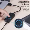 Vention USB 2.0 externe stereo-geluidsadapter met volumeregeling 0,15 M zwart ABS