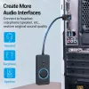 Vention USB 2.0 externe stereo-geluidsadapter met volumeregeling 0,15 M zwart ABS