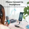 Vention USB 2.0 externe stereo-geluidsadapter met volumeregeling 0,15 M zwart ABS