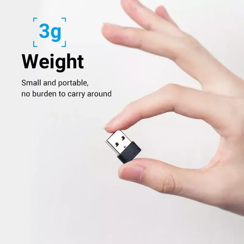 USB-adapter Vention CDWB0 USB 2.0 stekker naar USB-C bus zwart PVC