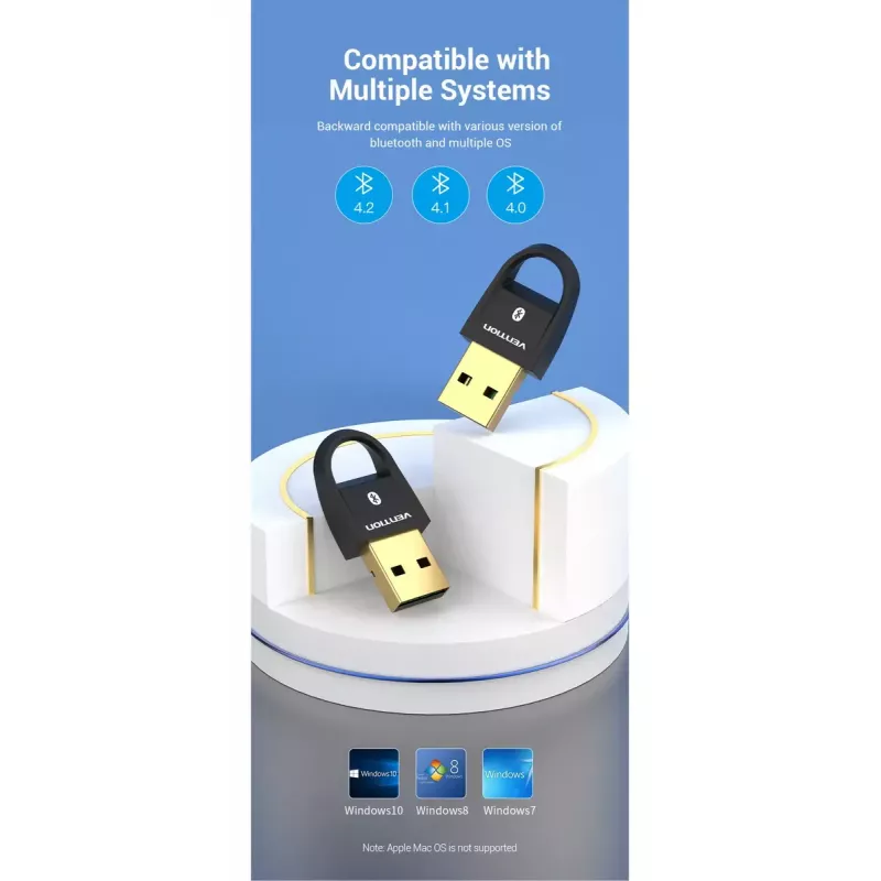 USB Bluetooth 5.0 adapter Vention CDSW0 bedrade connectiviteit