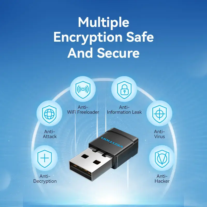 Vention KDSB0 USB-wifi-adapter, dual-band 2,4G/5G