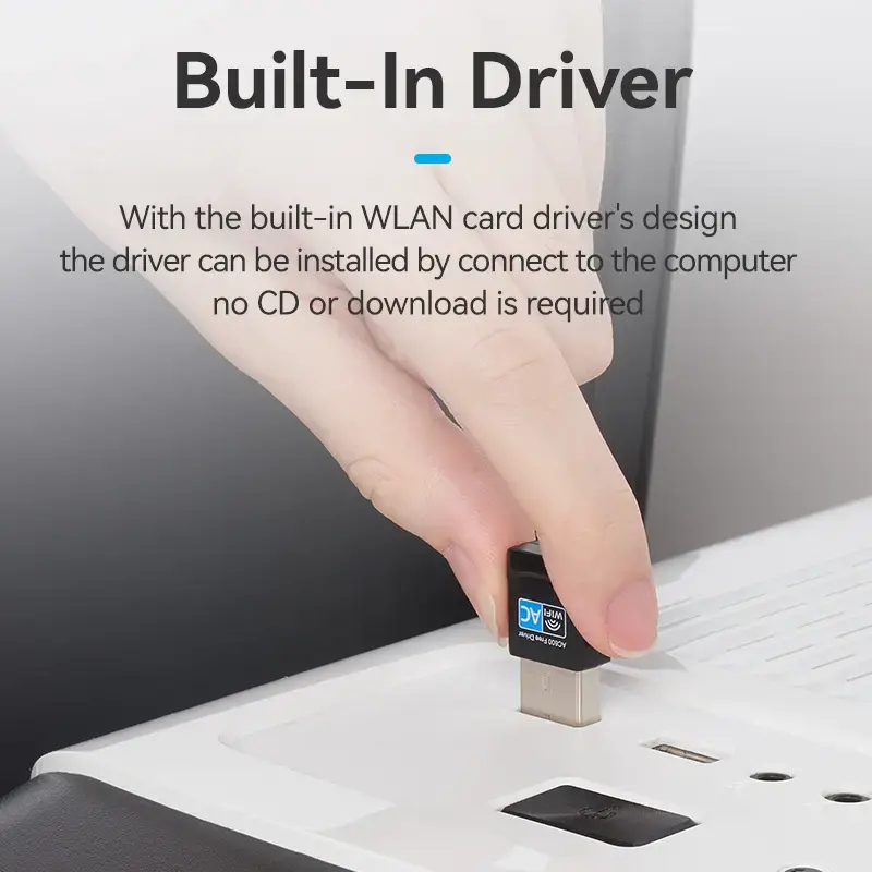 Vention KDSB0 USB-wifi-adapter, dual-band 2,4G/5G
