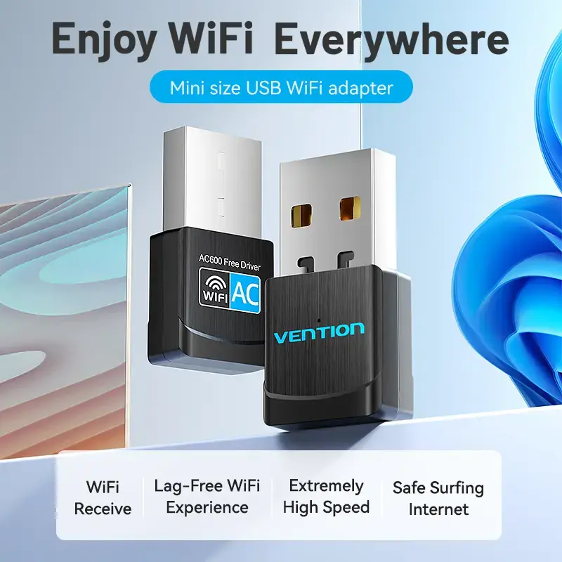 Vention KDSB0 USB-wifi-adapter, dual-band 2,4G/5G