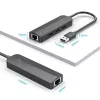 USB 2.0 hub Vention 3-poorts met 100M Ethernet adapter, USB 2.0 host, 4 poorten, zwart
