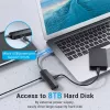 USB 2.0 hub Vention 3-poorts met 100M Ethernet adapter, USB 2.0 host, 4 poorten, zwart