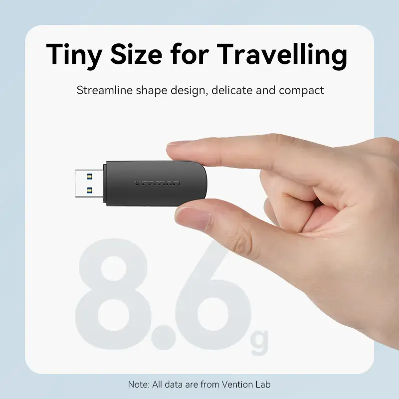 Vention CLGB0 2-in-1-kaartlezer, USB 3.0 A, SD + TF, dubbele stationsletter, zwart