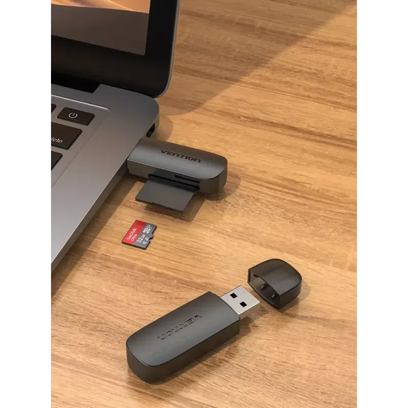 Vention CLFB0 geheugenkaartlezer, USB 3.0, SD/TF