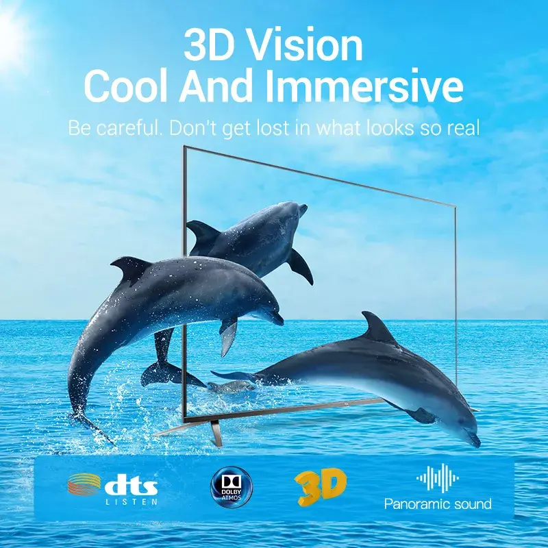 Vention 8K HDMI-kabel 2m zwart 48 Gbit/s HDMI 2.1