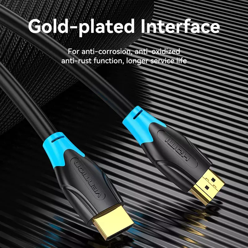 HDMI-kabel Vention 1M zwart 18 Gbit/s 2.0
