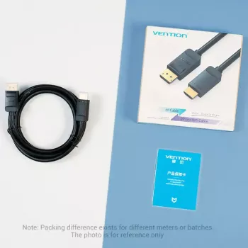 Vention DP-naar-HDMI-kabel 1,5 m zwart DisplayPort HDMI 1,5 m