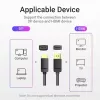 Vention DP-naar-HDMI-kabel 1,5 m zwart DisplayPort HDMI 1,5 m