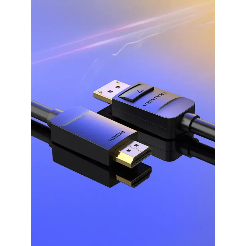 Vention DP-naar-HDMI-kabel 1,5 m zwart DisplayPort HDMI 1,5 m