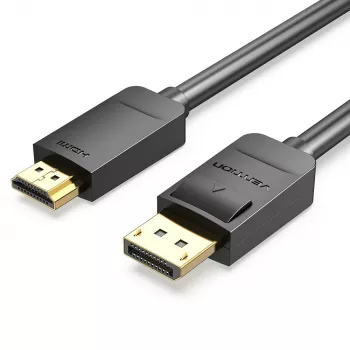 Vention DP-naar-HDMI-kabel 1,5 m zwart DisplayPort HDMI 1,5 m