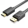 Vention DP-naar-HDMI-kabel 1,5 m zwart DisplayPort HDMI 1,5 m
