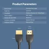 Vention draagbare HDMI-kabel 0,5 m zwart HDMI 2.0 18 Gbit/s