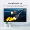 Vention draagbare HDMI-kabel 1M zwart 2.0 18 Gbit/s