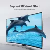 Vention draagbare HDMI-kabel 1M zwart 2.0 18 Gbit/s