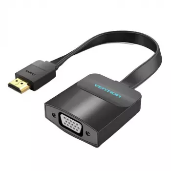 Vention platte HDMI-naar-VGA-converter 0,15 m zwart VGA D-Sub HDMI Type A