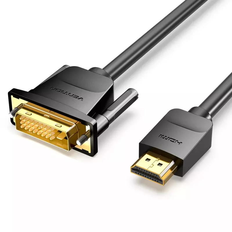 Vention HDMI-naar-DVI-kabel 1,5 m zwart HDMI type A DVI-D