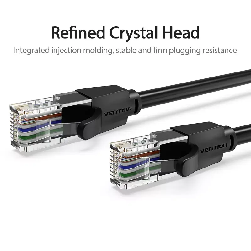 Vention Cat.6 UTP-patchkabel 0,5 m zwart RJ-45 1000 Mbit/s
