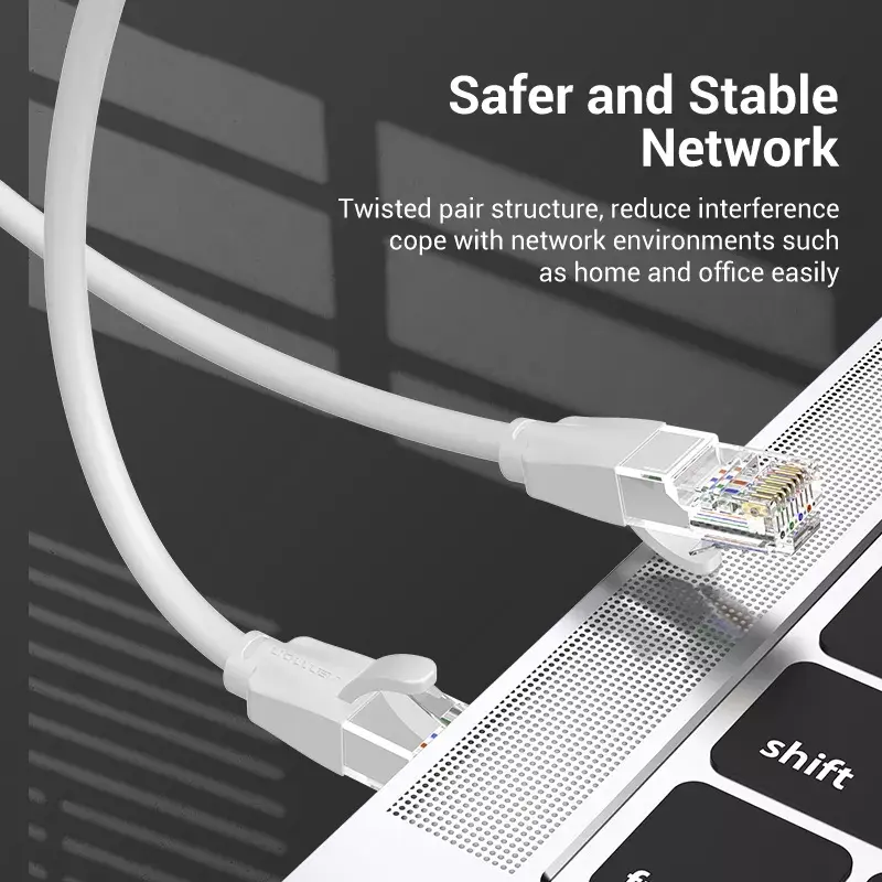 Netwerkkabel Vention Cat.6 UTP-patchkabel RJ-45 5M grijs