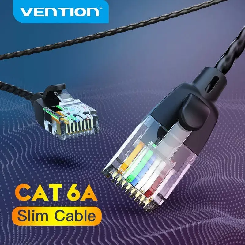 Vention IBIBJ Cat.6A UTP patchkabel, 5 m, zwart