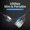 Vention IBIBJ Cat.6A UTP patchkabel, 5 m, zwart