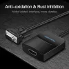 VGA naar HDMI-converter Vention 0,15 m zwart VGA HDMI micro-USB audio