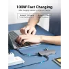Dockingstation Vention USB-C naar HDMI USB 3.0x3 SD TF PD 100W grijs