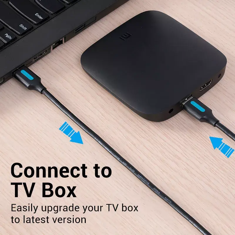 Vention COJBH USB 2.0-kabel, USB-A male naar USB-A male, 2 m, 2 A, zwart