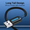 Vention COJBH USB 2.0-kabel, USB-A male naar USB-A male, 2 m, 2 A, zwart