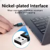 Vention COJBH USB 2.0-kabel, USB-A male naar USB-A male, 2 m, 2 A, zwart