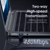 Vention COJBH USB 2.0-kabel, USB-A male naar USB-A male, 2 m, 2 A, zwart