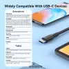 Vention USB 2.0 A-stekker naar C-stekker 3A kabel 0,25 m zwart