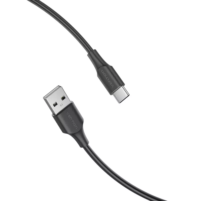 Vention USB 2.0 A-stekker naar C-stekker 3A kabel 0,25 m zwart