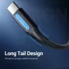 Vention USB 2.0 A-stekker naar C-stekker 3A kabel 0,5 m zwart