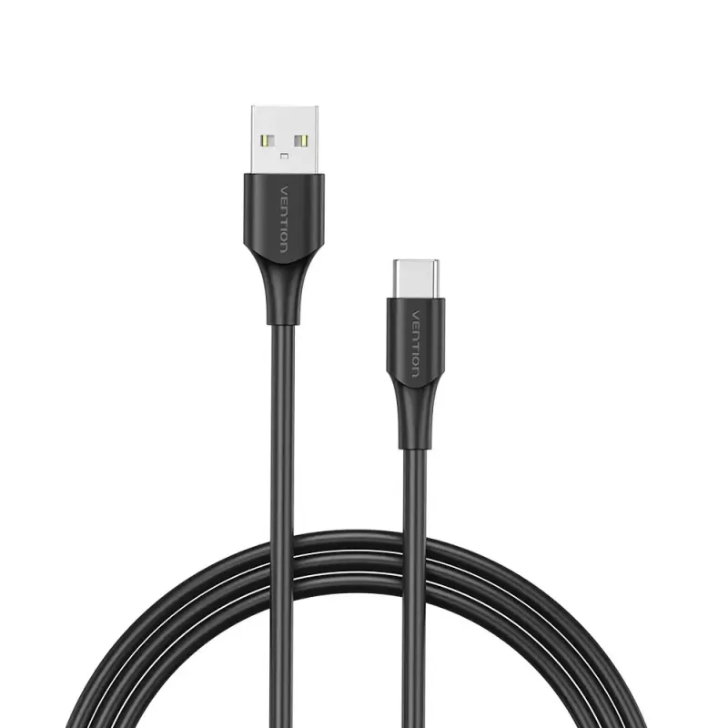 Vention USB 2.0 A male naar C male 3A-kabel 0.5M zwart