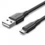 Vention USB 2.0 A-stekker naar Micro-B-stekker 2A-kabel 1M zwart