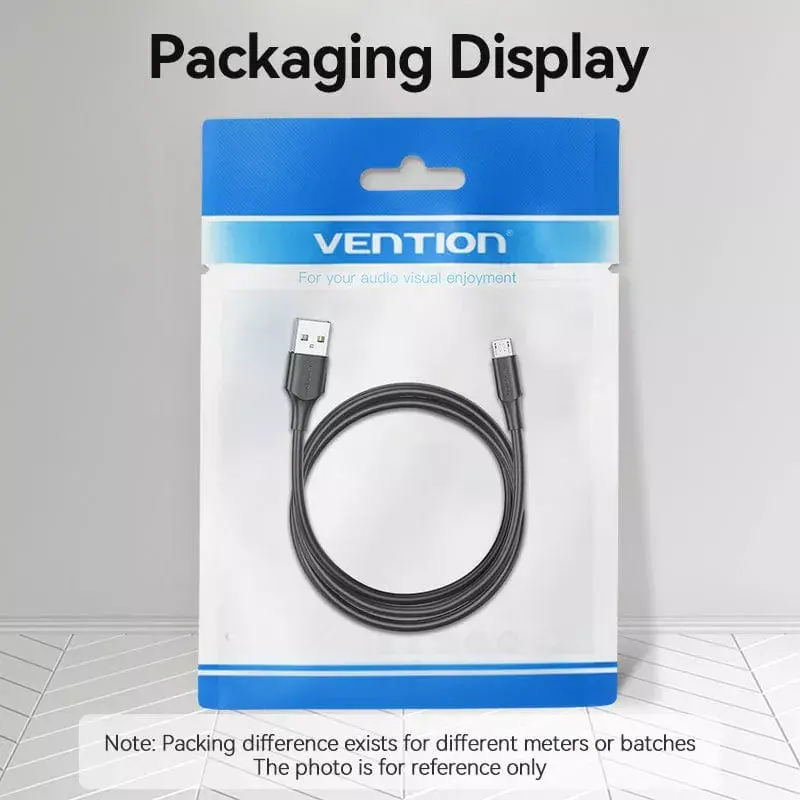 Vention USB 2.0 A-stekker naar Micro-B-stekker 2A-kabel 2M zwart