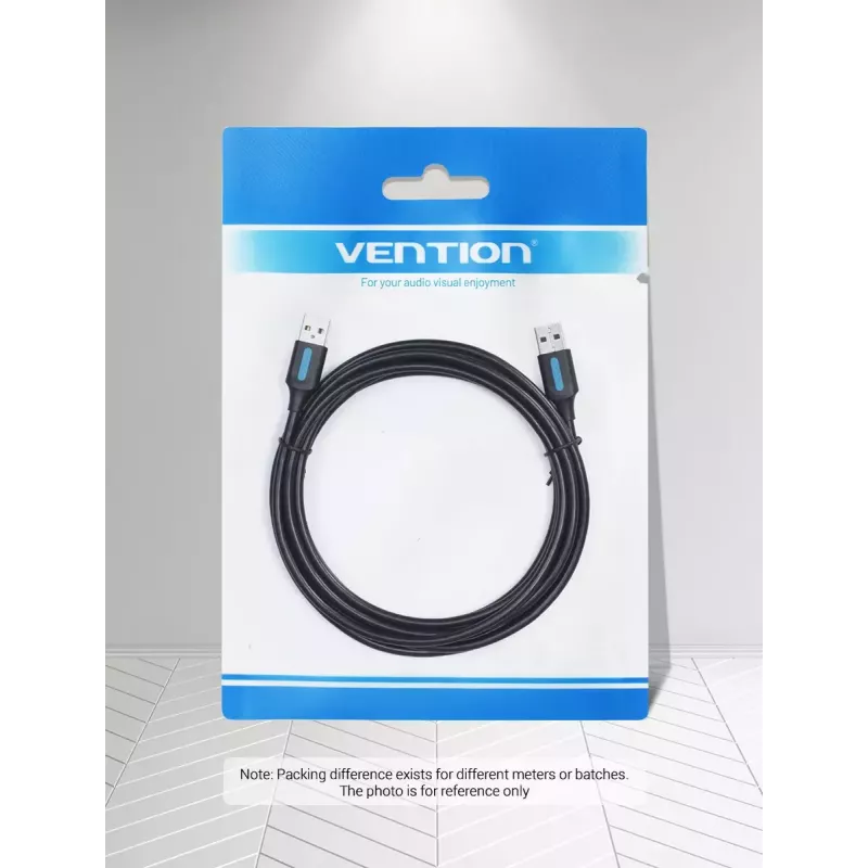 Vention CONBD USB 3.0-kabel, USB-A male naar USB-A male, 0,5 m, PVC, zwart