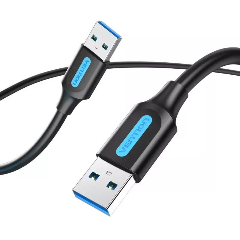 Vention CONBD USB 3.0-kabel, USB-A male naar USB-A male, 0,5 m, PVC, zwart