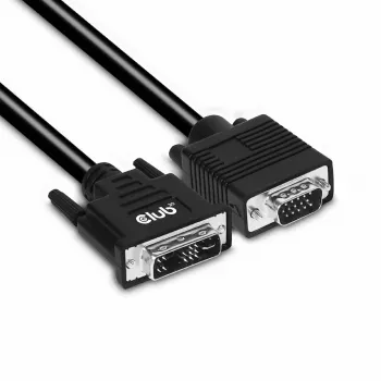 DVI-A naar VGA kabel M/M CLUB3D CAC-1243 3m 28 AWG zwart
