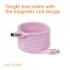 CLUB3D USB-C Magnetic-Coil 240W roze kabel 2m USB 2.0