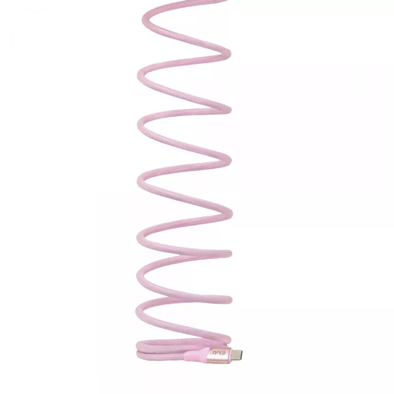 CLUB3D USB-C Magnetic-Coil 240W roze kabel 2m USB 2.0