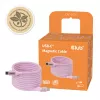 CLUB3D USB-C Magnetic-Coil 240W roze kabel 2m USB 2.0