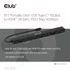 CLUB3D 10-1 draagbaar dock USB Type-C® 10Gbps naar HDMI™ 8K30Hz PD3.1 max. 140 watt