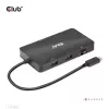 CLUB3D USB Gen2 Type-C naar Dual DisplayPort 4k60Hz 7-in-1 HUB